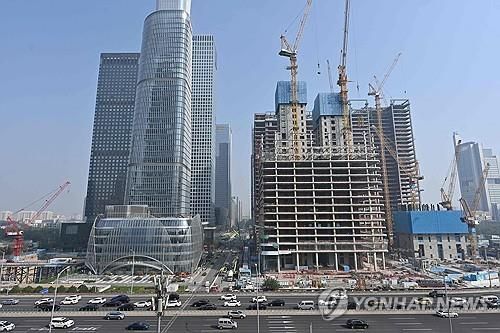 중국 베이징의 한 건설 현장