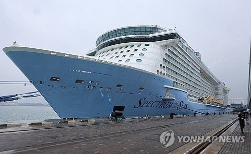 지난 5월 인천 찾은 16만9천t급 크루즈