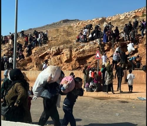 피란길 오른 레바논 주민들