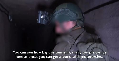 이스라엘군 "헤즈볼라 땅굴, 오토바이 탈 수 있을 정도로 커"