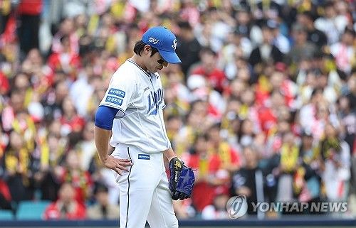 원태인, 3회초 강판