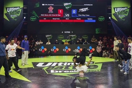 홍텐의 경기 모습. 