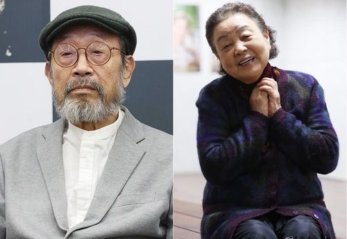 배우 신구(좌)와 강부자(우)