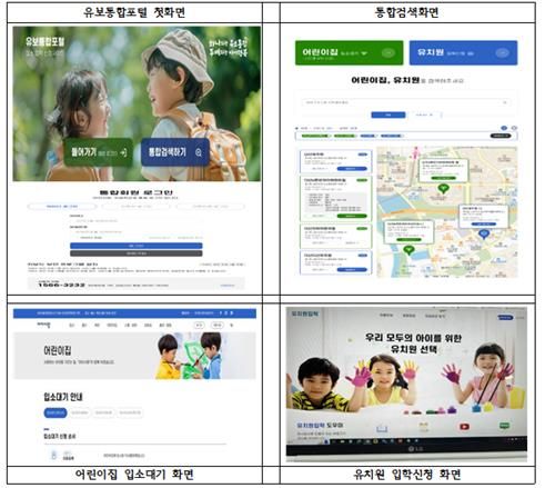 유보통합포털 화면 [교육부 제공]