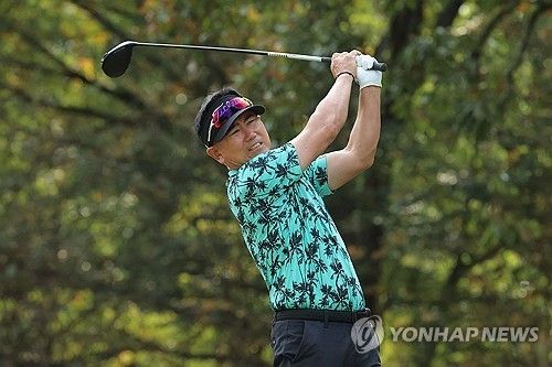 양용은의 티샷.