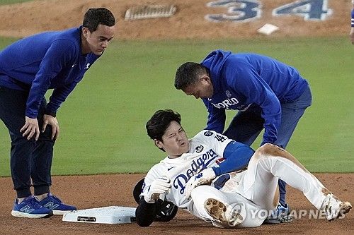 어깨 통증 느낀 오타니