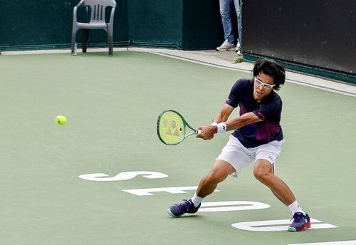 정현의 29일 경기 모습. 