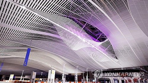 제2여객터미널 확장지역의 키네틱 조형물