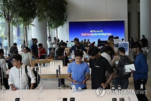 인도 뭄바이의 애플 매장