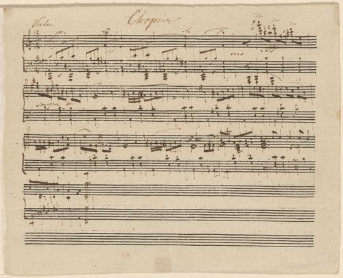 쇼팽의 '잃어버린 왈츠' 악보