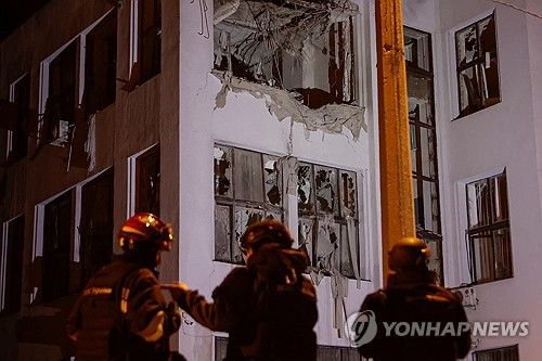 러시아의 공격으로 파괴된 데르즈프롬 