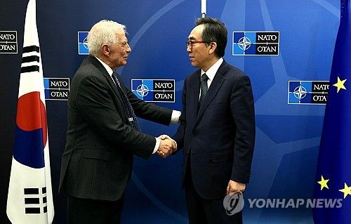 조태열, EU 외교안보 고위대표와 양자회담