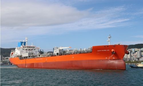 대선조선, 3만3천DWT급 화학물질 운반선 인도