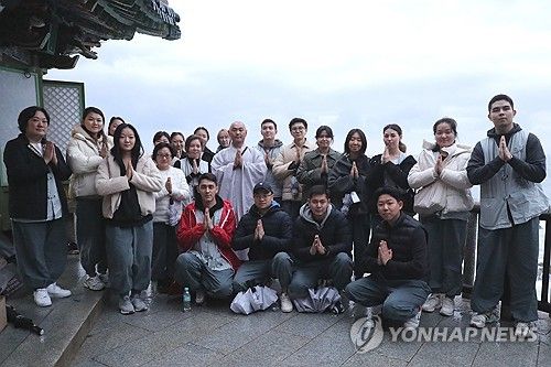 양양 낙산사에 온 카자흐스탄 재외동포