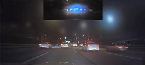 폭주운전 차량 블랙박스 영상 캡처