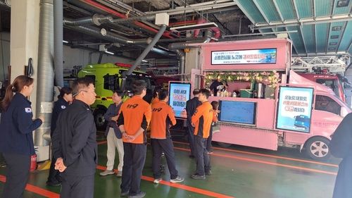 서울버스조합, 송파소방서서 소방관 응원 행사