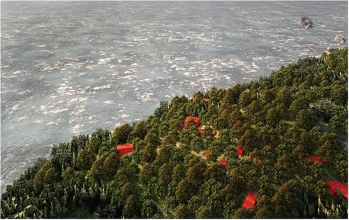 이기대 예술공원 바닷가 숲속 갤러리 조감도