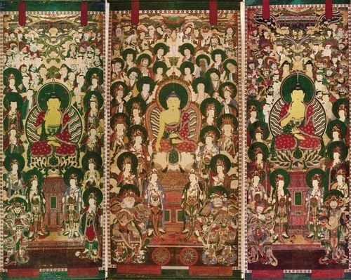 국보 지정 예고된 '김천 직지사 석가여래삼불회도'