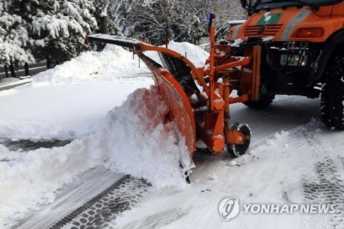 도로 제설작업