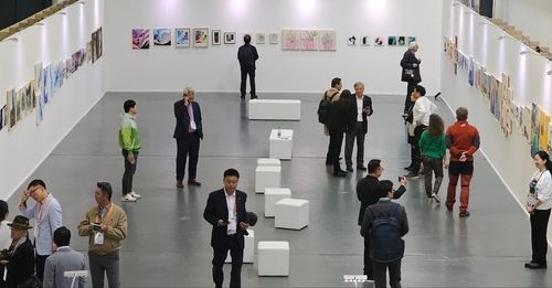 오스트리아센터 빈에서 열린 '한국 청년 아트페어'