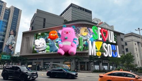 신세계백화점 본관 본점 미디어월