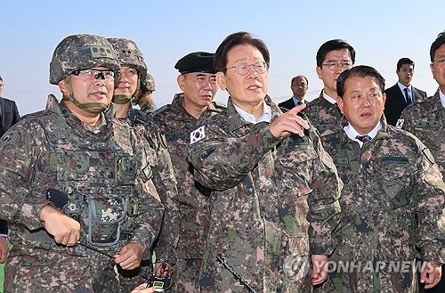 17사단 3경비단 방문한 이재명 대표