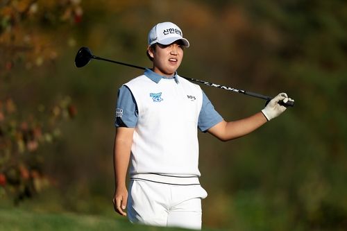 장유빈의 1라운드 경기 모습. 