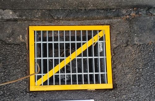 쓰레기 무단투기 방지 빗물받이 '옐로박스'