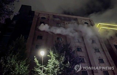 부천 호텔 화재 유족들 