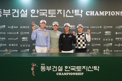 방신실(왼쪽부터), 박주영, 박지영, 김수지.