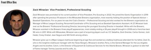 샌프란시스코 차기 단장으로 지목된 잭 미내시언