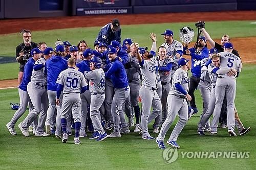 2024 월드시리즈 우승을 차지한 로스앤젤레스 다저스