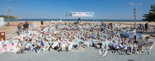 2022년 10월 장민호 '7번 국도' 노래비 제막식