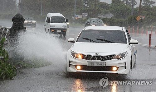 호우특보 내려진 제주