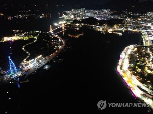 여수 밤바다 전경