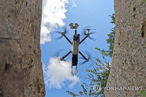 헤르손의 러시아군 드론