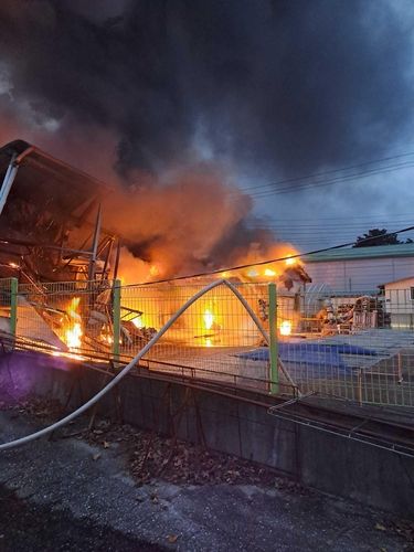 강릉 주문진 명태 가공 공장 화재