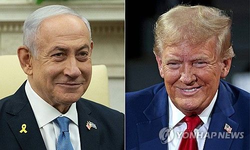 벤야민 네타냐후 이스라엘 총리(좌)와 도널드 트럼프 당선인(우)