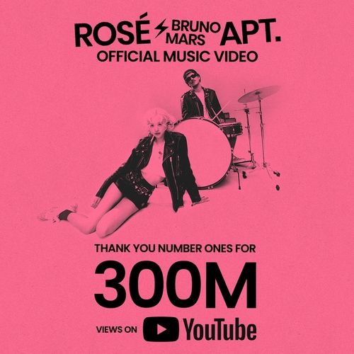 로제 '아파트' 뮤비 3억뷰…K팝 솔로 최단 기록