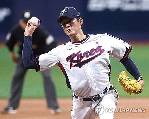 연습 경기 나선 고영표