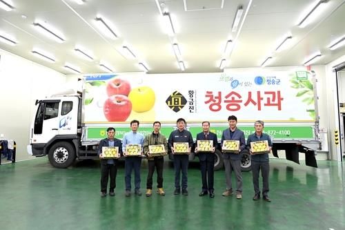 청송사과 출하