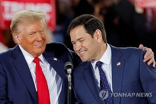 트럼프 당선인(좌)과 국무장관 내정자 루비오