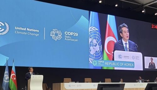조홍식 기후환경대사, COP29 정상회의서 대통령 특사로 특별 연설