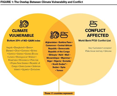 국제구조위원회가 꼽은 기후-분쟁 취약 17개국