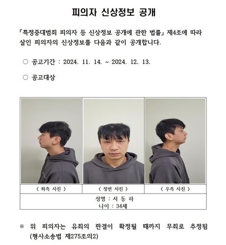 피의자 신상정보 공개
