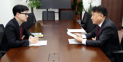 김영환 지사와 한동훈 국민의힘 대표