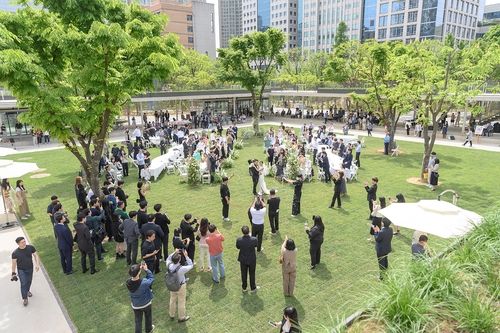 오목공원에서 시범 운영한 야외 결혼식