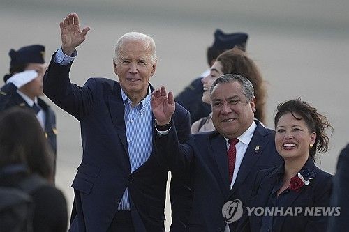 페루 리마 도착한 바이든 대통령