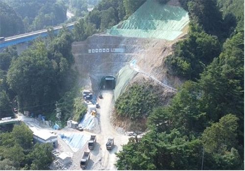 치악재터널 공사현장