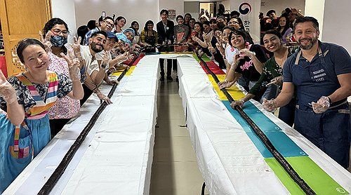 한국과 멕시코 '12ｍ 우정의 김밥'